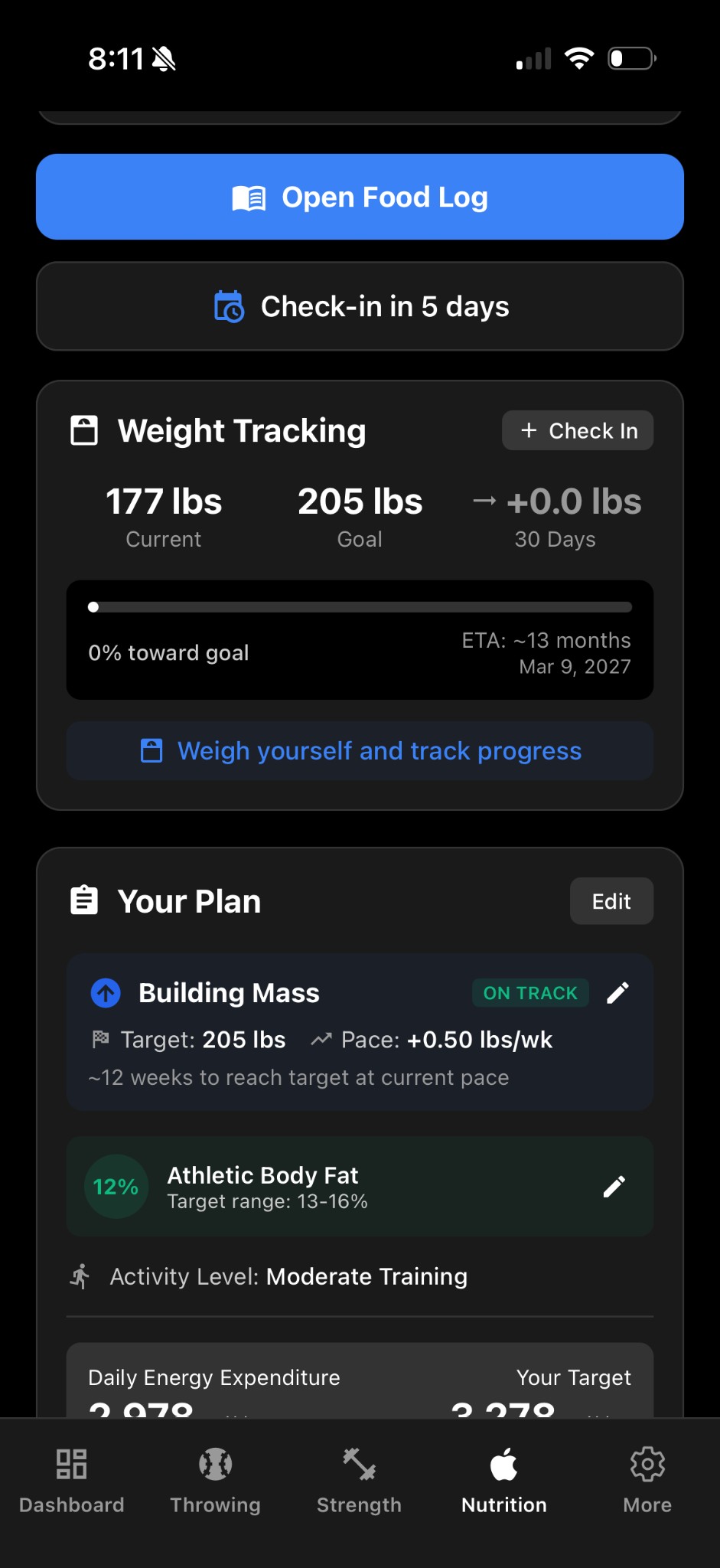 Nutrition tracking